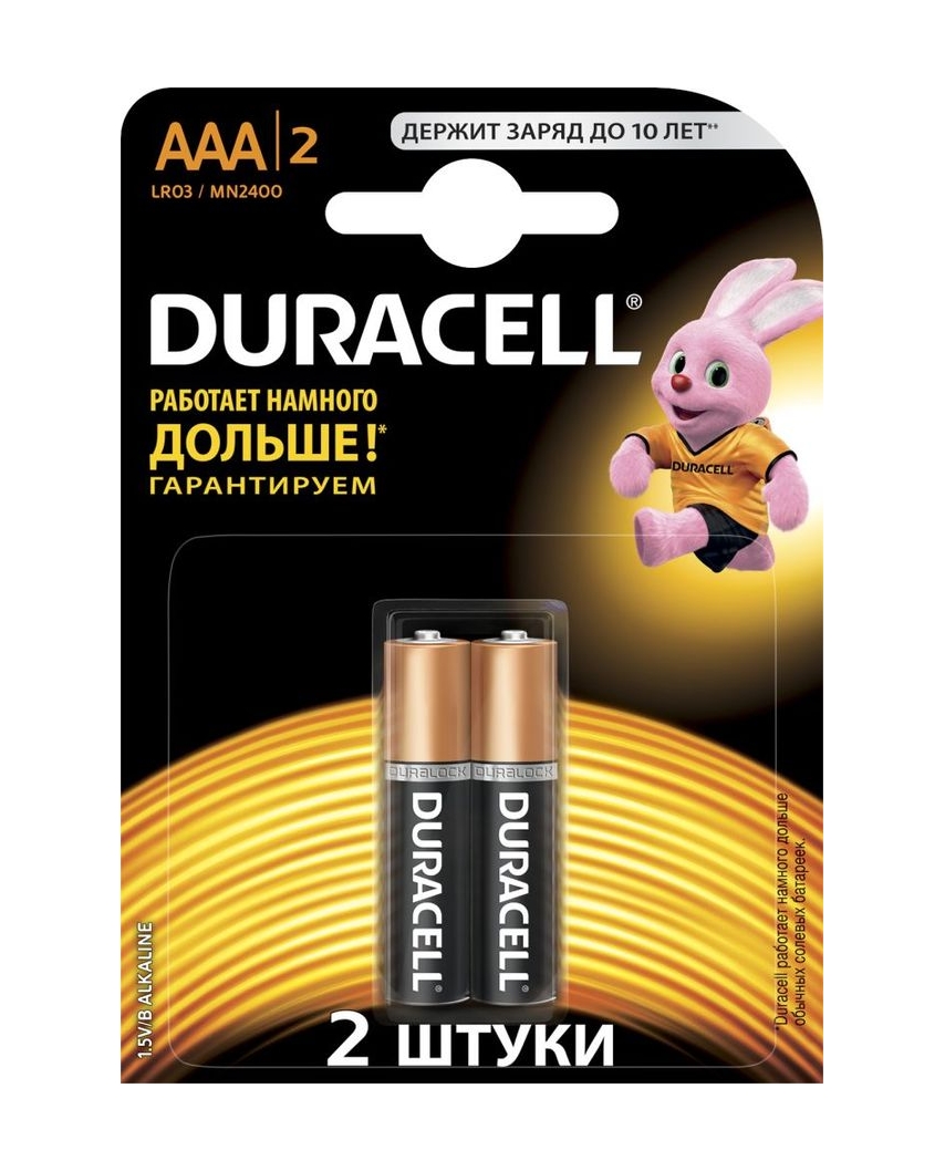Duracell LR03-2BL BASIC (батарейка 1,5В) (20/60)