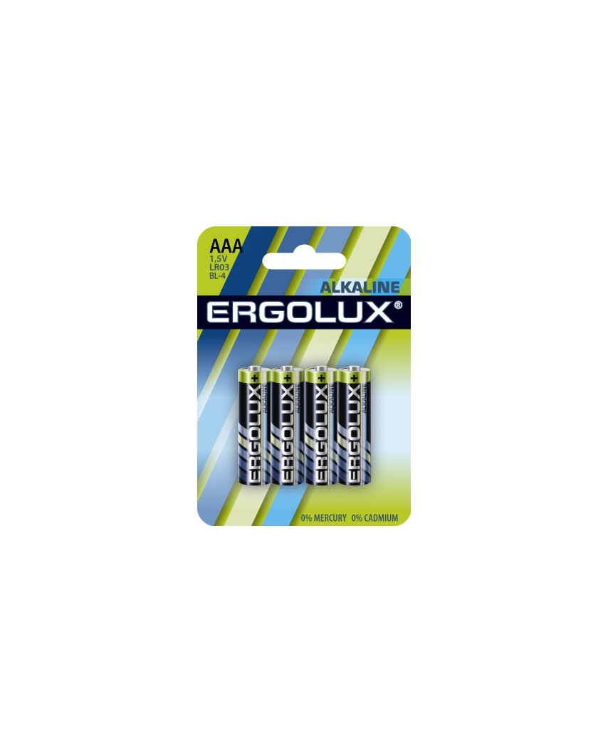 Ergolux LR03 Alkaline BL-4 (LR03 BL-4, бат 40/960