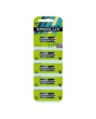 Ergolux LR23A BL-5 (A23-BP5, батарейка,12В)