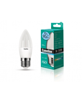 Camelion LED10-C35/845/E27 (Эл.лампа светодиодная 10Вт 220В)(100)