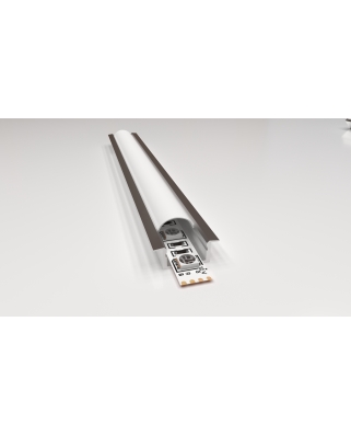 Apeyron Профиль алюминиевый прямой встраиваемый для светодиод. ленты,серебро, 2 м. (08-02-01)