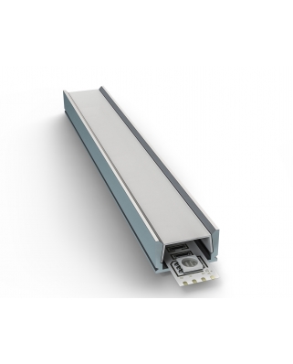 Apeyron Профиль алюминиевый прямой накладной для светодидной ленты,серебро, 2м
