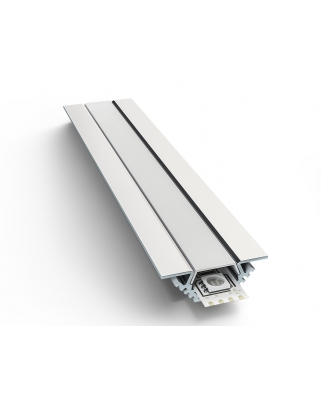 Apeyron Профиль алюминиевый угловой накладной для светодиодной ленты,серебро 2м (08-03-01)