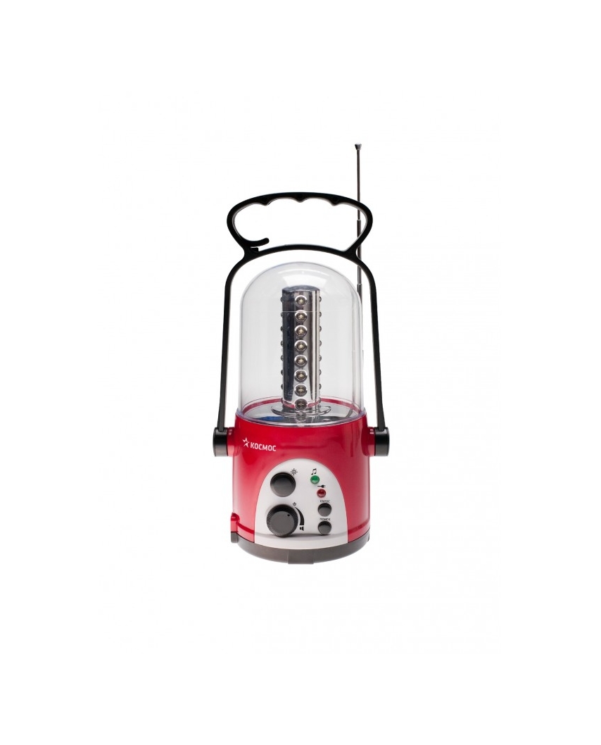 КОСМОС Фонарь кемпинговый с радио 6010LED 32xLED 4V 2Ah