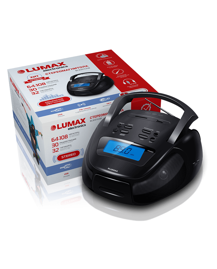 LUMAX BL8201USB Стереомагнитола
