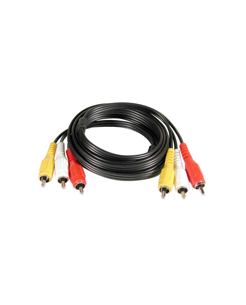 LUMAX DC2130 Кабель 3RCA-3RCA 3 м (черн