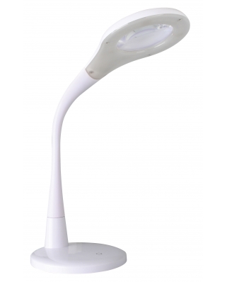 Camelion KD-790 (4) C01 белый LED(Свет-к настол.,7 Вт,230 В, лупа , сенс.вкл-е, 4 ур.ярк.,4000К)