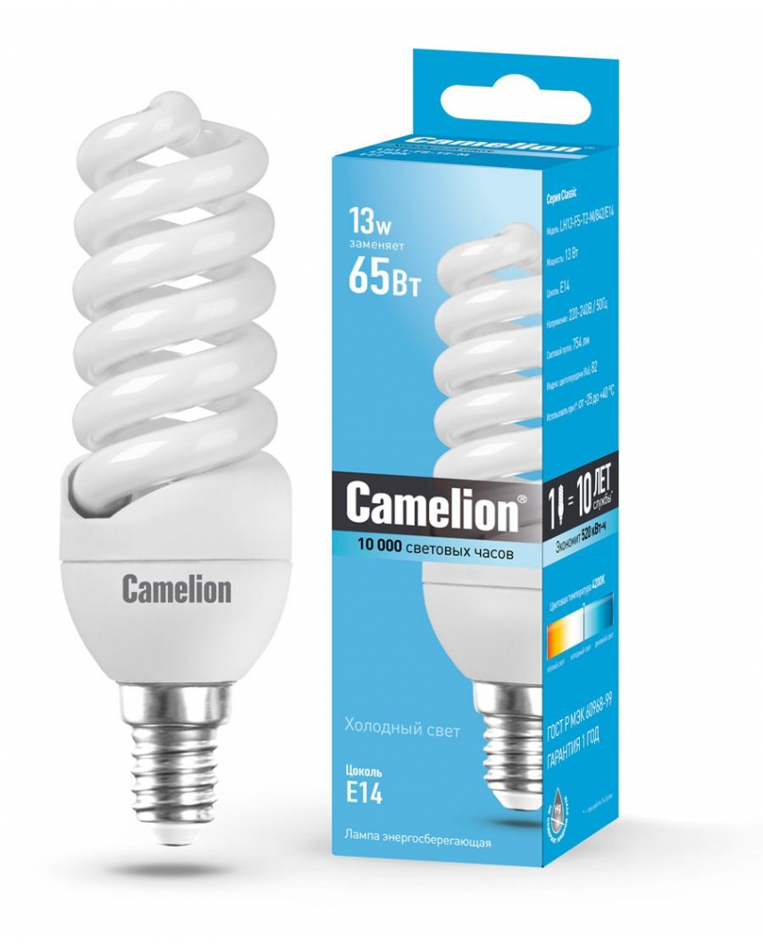 *Camelion LH13-FS-T2-M/842/E14 (энергосбер.лампа 13