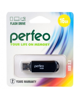 Карта памяти Perfeo USB 16GB C03 Black PF-C03B016