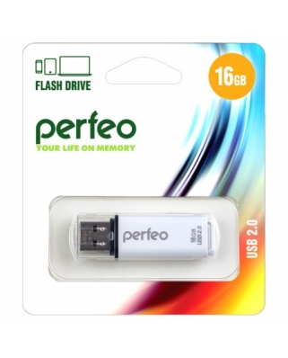 Карта памяти Perfeo USB 16GB C13 White PF-C13W016