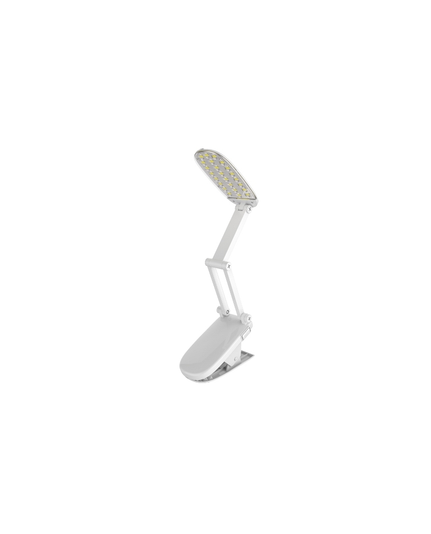 Ultraflash UF-704 С01 белый (Свет прищепка аккум, 24LED)