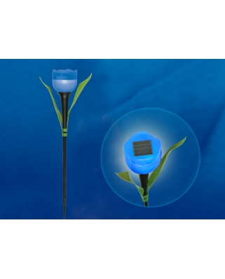 Uniel USL-C-454/PT305 BLUE TULIP Садовый светильник на солнечной батарее "Синий тюльпан"