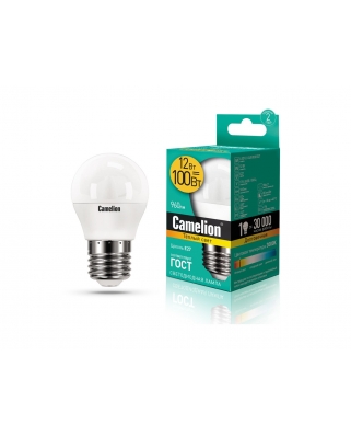 Camelion LED12-G45/830/E27 (Эл.лампа светодиодная 12Вт 220В)