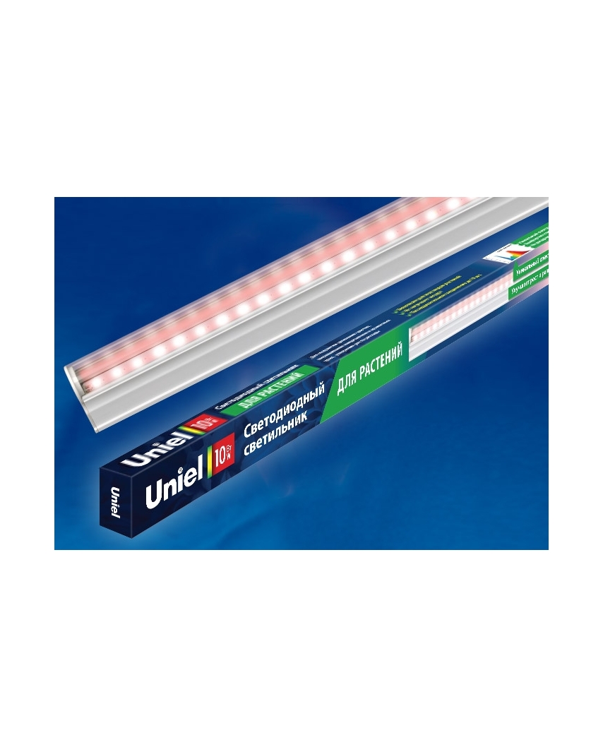 Uniel ULI-P16-10W/SPLE IP20 WHITE Светильник для растений светодиодный линейный, 570мм, выкл. на кор