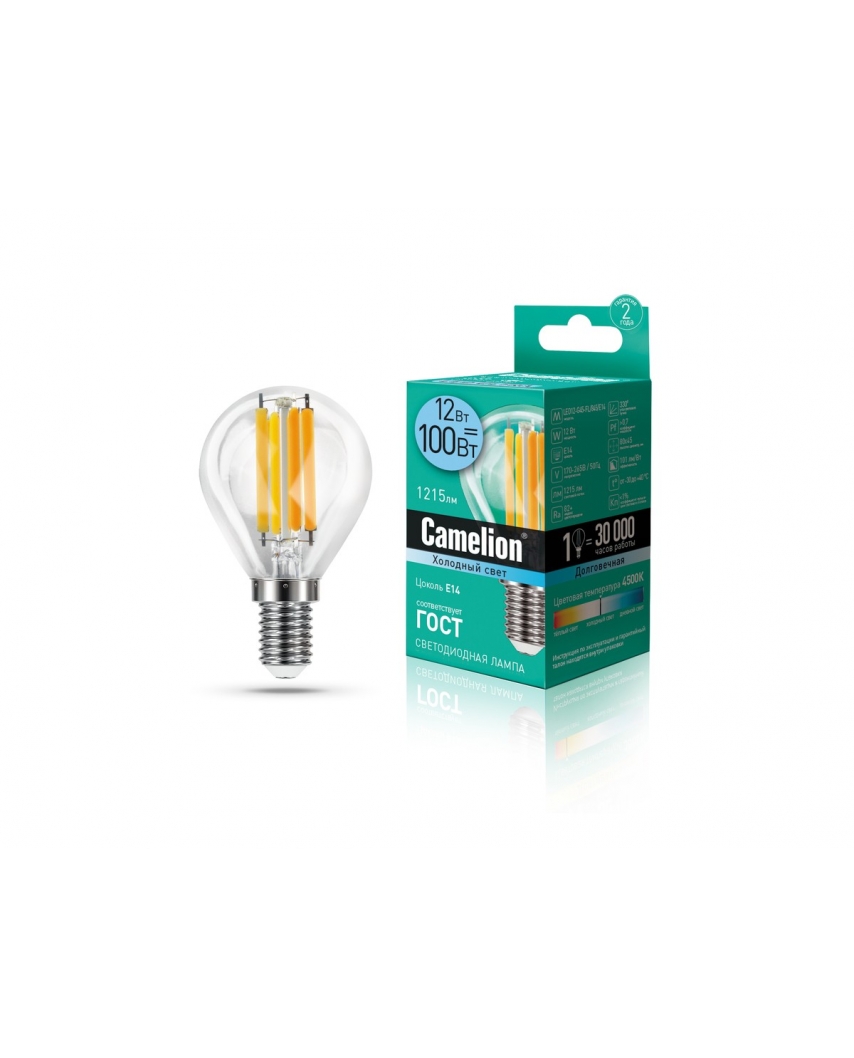 Camelion LED12-G45-FL/845/E14 (Эл.лампа светодиодная 12Вт 220В)