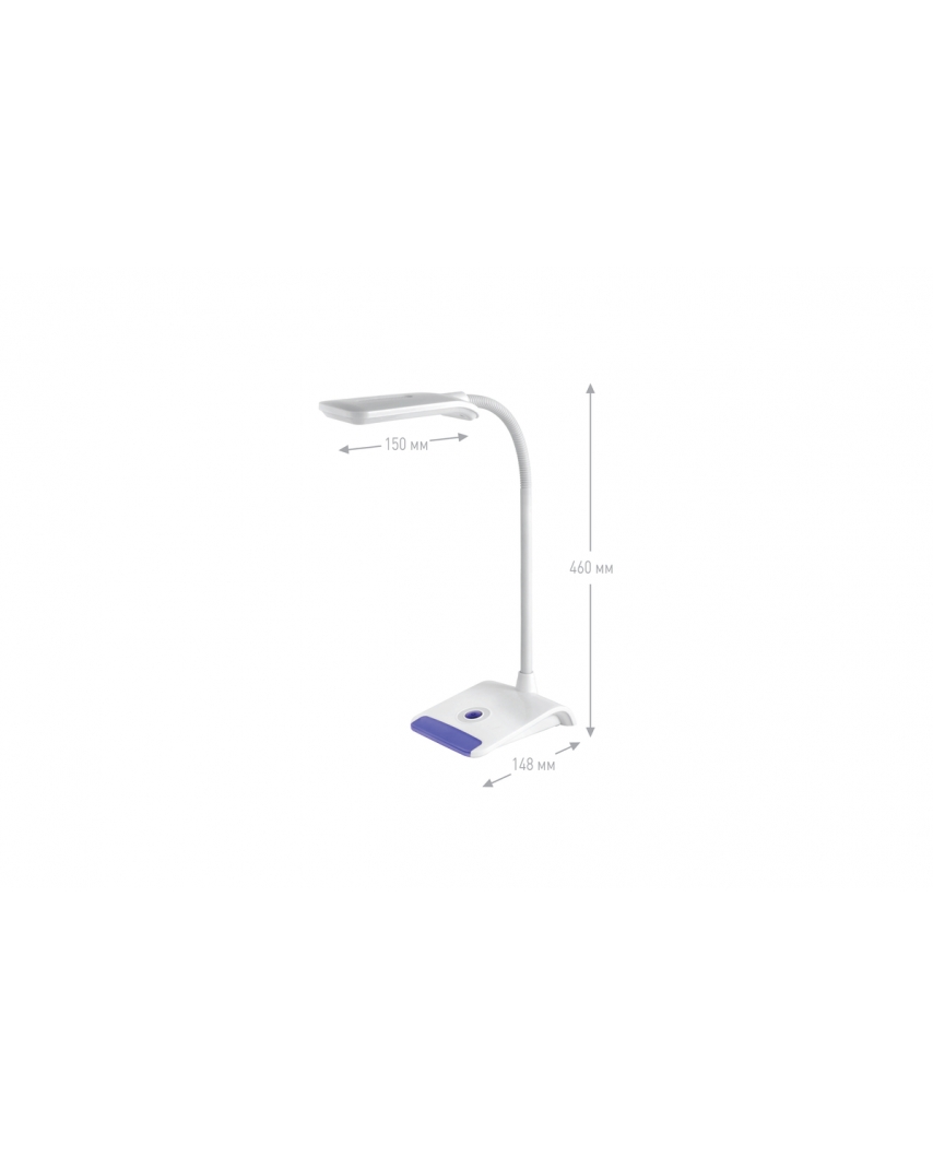 Ultraflash UF-713 C08 серый (Led наст свет-к, 7Вт)