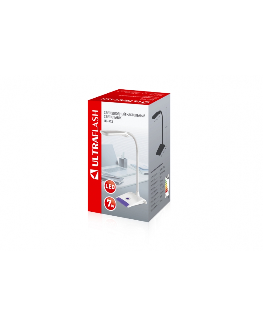 Ultraflash UF-713 C39 фиолетовый (Led наст свет-к, 7Вт)
