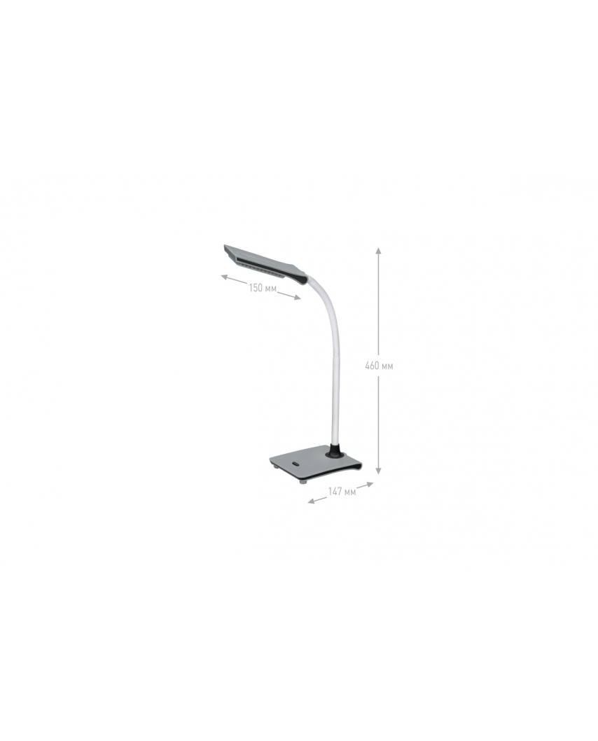 Ultraflash UF-714 C08 серый (Led наст свет-к, 7Вт)