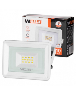 WOLTA Светодиодный прожектор WFL-10W/06W белый 5500K 10 Вт SMD IP65 850 Лм 1/40