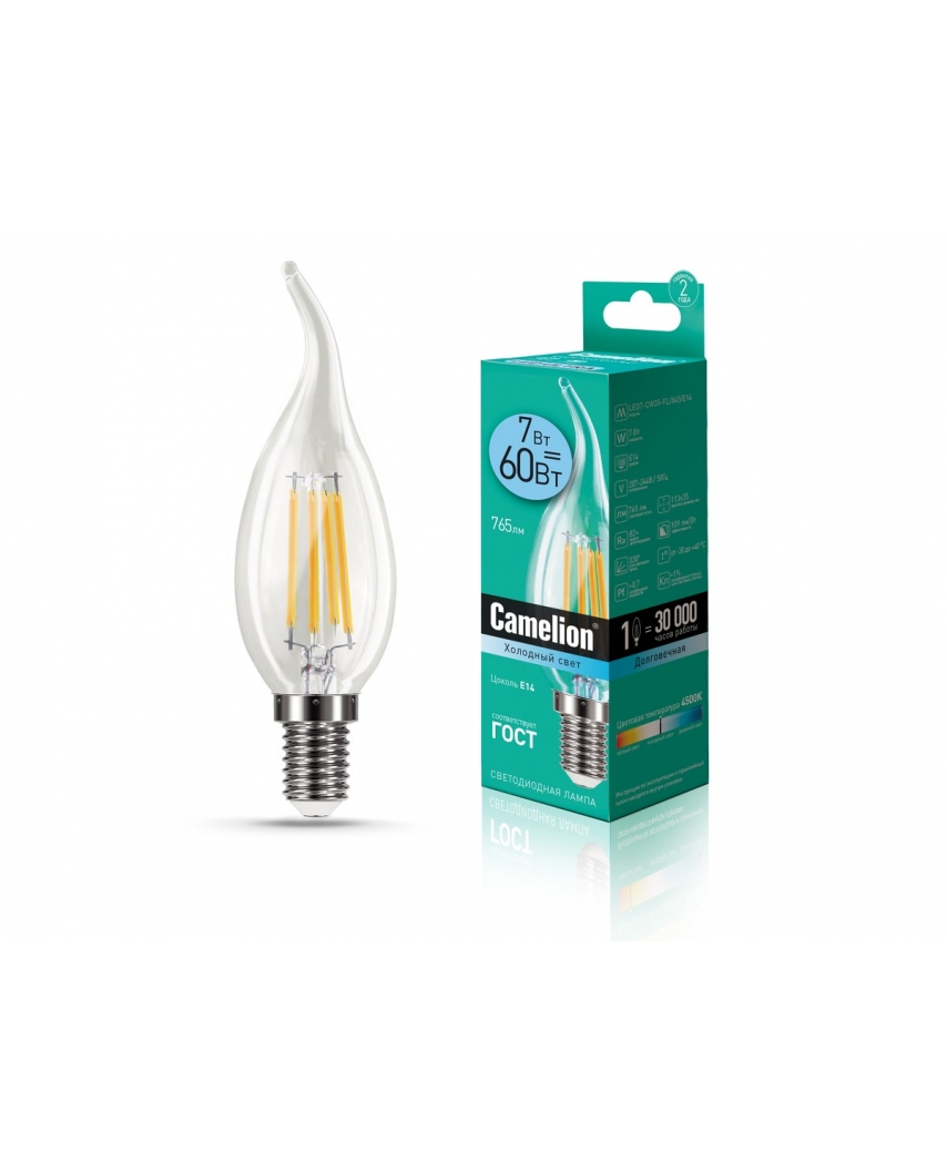 Camelion LED7-CW35-FL/845/E14 (Эл.лампа светодиодная 7Вт 220В)