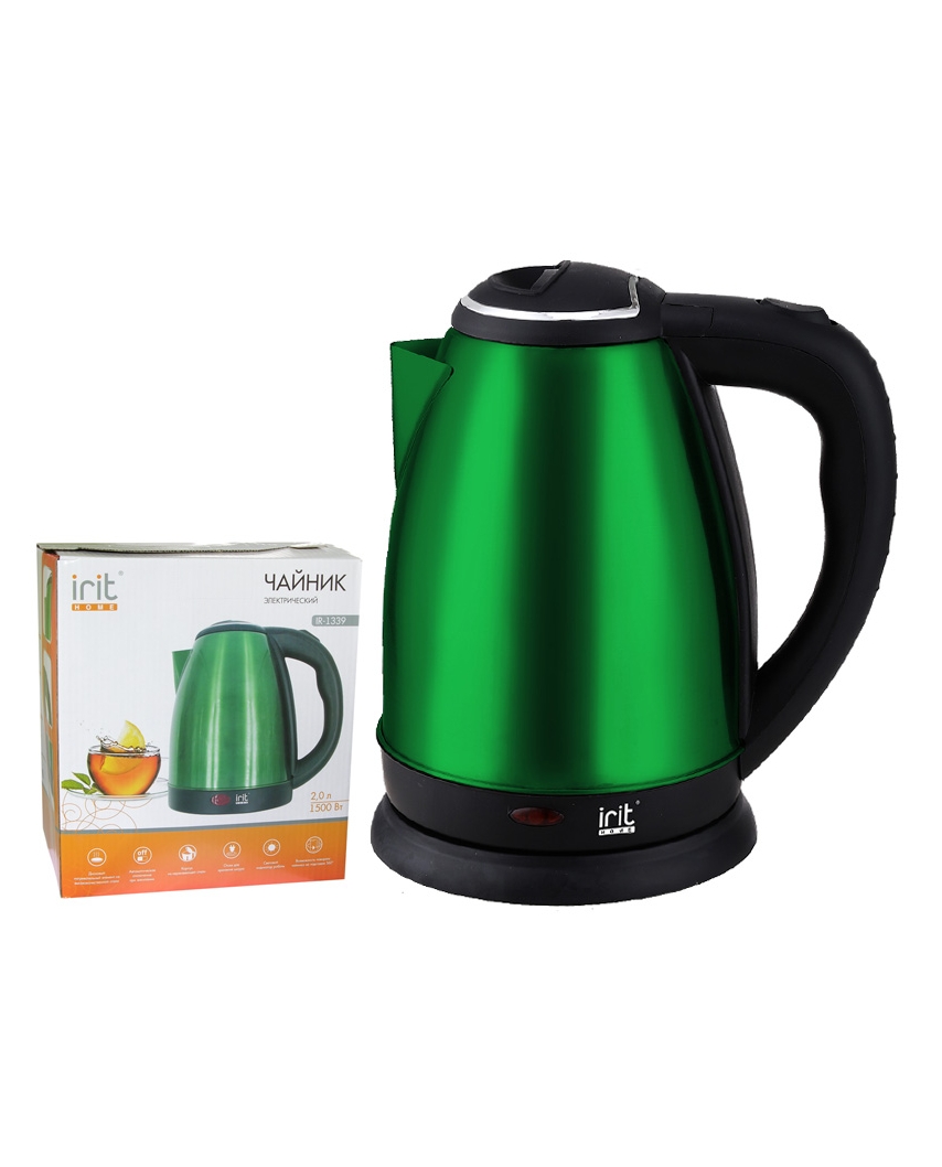 IR-1339 Чайник электрический цветной (зеленый)