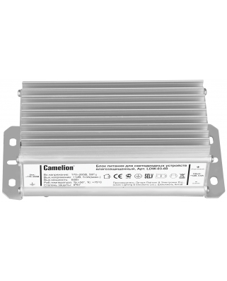 Camelion LDW-03-60 (Блок питания для LED лент, 60Вт, IP65) (22)