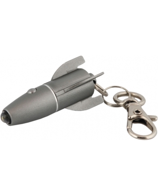 Camelion LED 15-1R (фонарь-брелок, металлик, ракета, 1 LED,3xG3 в компл., алюм., блистер). (6/36)