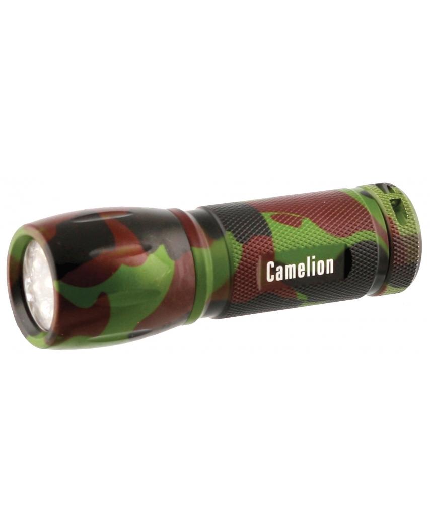 Camelion LED 5107-9ML (фонарь, алюминий, камуфляж, 9 светодиодов, 3xAAA в комплекте, блистер)6/48