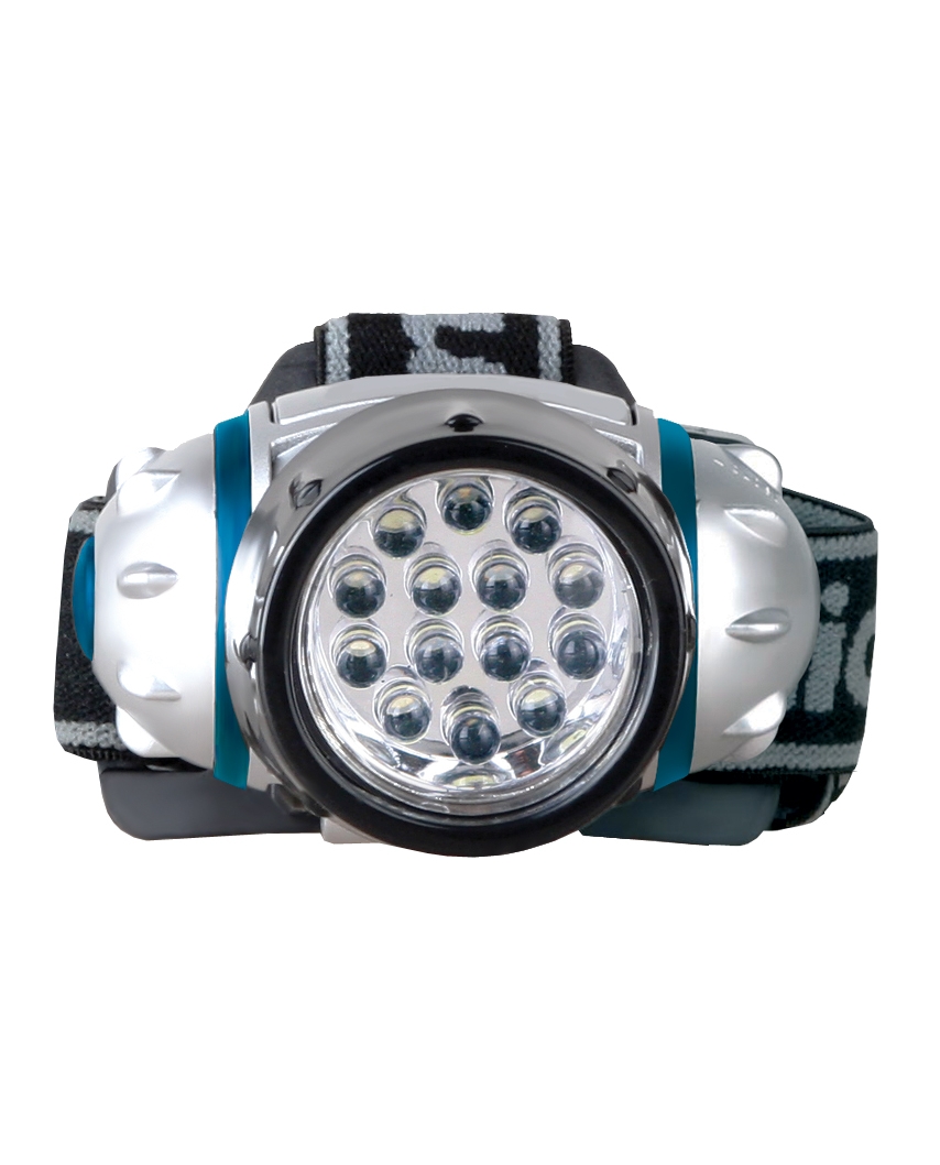 Camelion LED 5312-14F4 (фонарь налобный, металлик, 14LED, 4 режима, 3хAAA в комплекте, блистер)(6/48