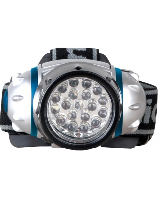 Camelion LED 5313-19F4 (фонарь налобный, металлик, 19LED, 4 режима, 3хAAA в комплекте, блистер)(6/48