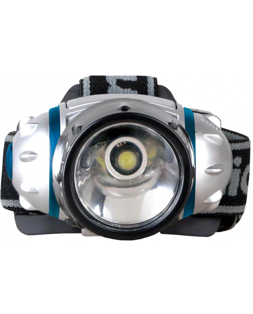 Camelion LED 5315-1WF3 (фонарь налобн, металлик, 1LED мощн 1 Ватт, 3 режима, 3хLR03, блистер)(6/48)