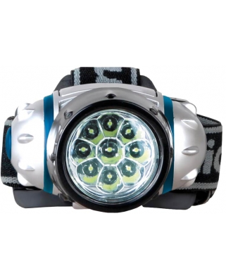 Camelion LED 5317-9 Mx (фонарь, налобный, металлик, 9 straw LED, 4 режима, 3xAAA в комплекте, блист)