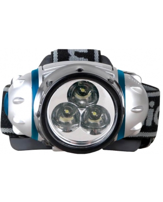 Camelion LED 5321-3Mx (6) (фонарь, налобный, металлик, 3straw LED,2 режима,3xAAA в ком-те,блистер
