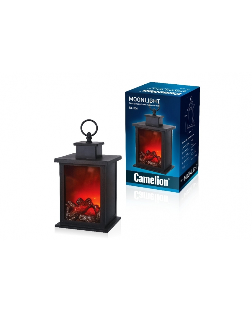 Camelion NL-306 "Камин" (Светильник-ночник, LED)