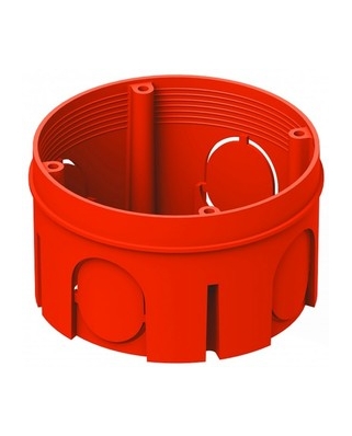 Hegel Коробка подрозетник КУ1106М с/у в бетон красный 68х40 IP20 (1/336)