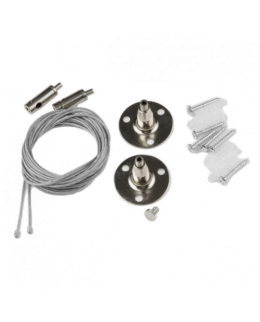 UFB-Q122 H28 SILVER SET02 Набор из 2-х штук для подвесного монтажа однофазных шинопроводов типа G