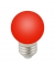 Uniel LED-G45-1W/RED/E27/FR/С Лампа декоративная светодиодная. Форма "шар", матовая. Цвет красный.
