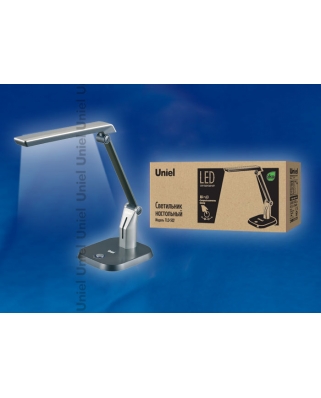 Uniel TLD-502 Silver/Светильник настольный LED/546Lm/5000K/С димером/Цвет-серебристый, шк 469048502 