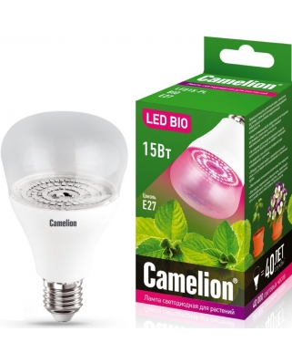 Camelion LED15-PL/BIO/E27 (Эл.лампа светодиодная для растений 15Вт 220В)