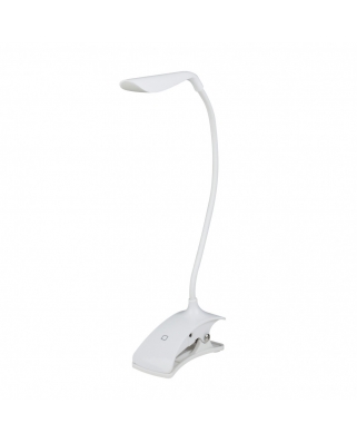Uniel TLD-533 White/LED/250Lm/5500K/Dimmer Светильник настольный "прищепка", 3W. Встроенный аккумуля