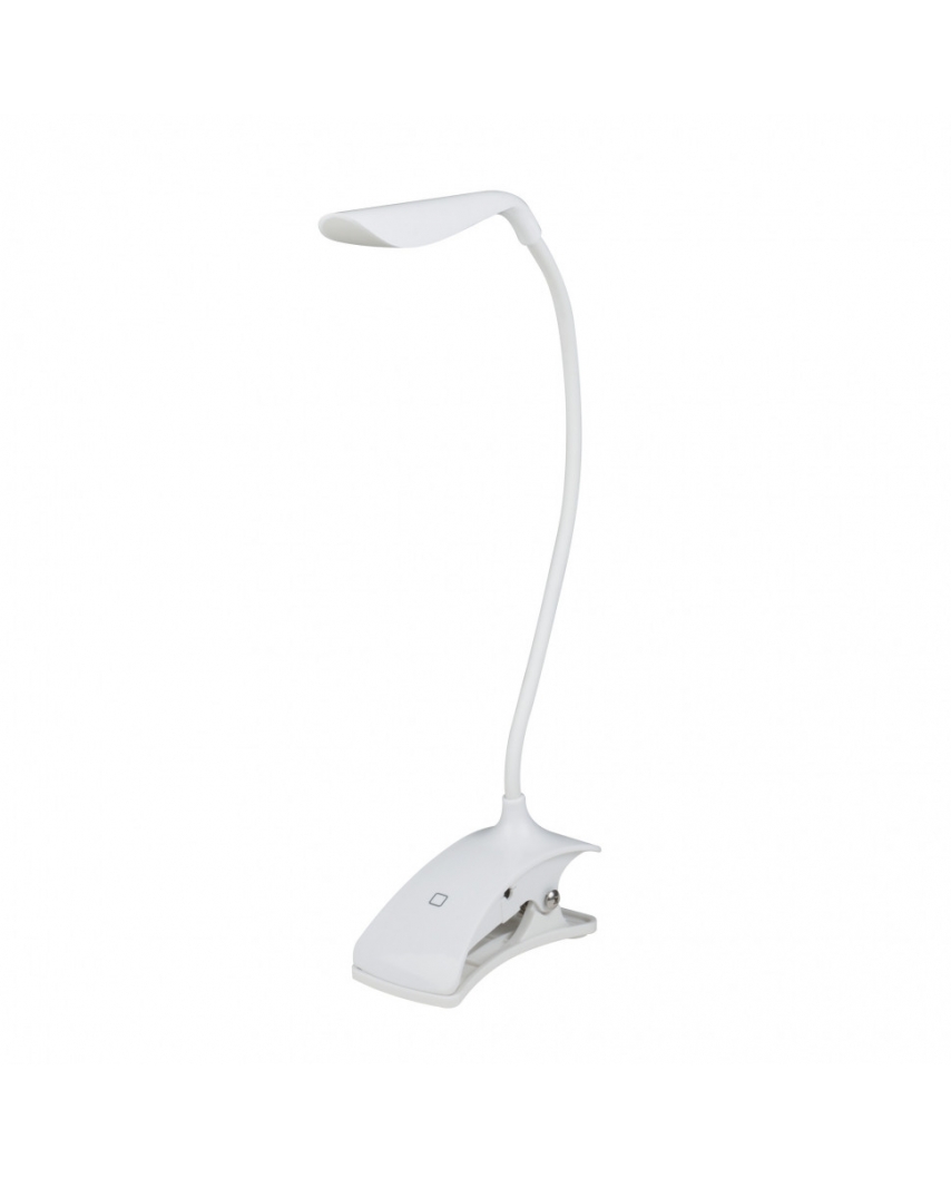 Uniel TLD-533 White/LED/250Lm/5500K/Dimmer Светильник настольный "прищепка", 3W. Встроенный аккумуля