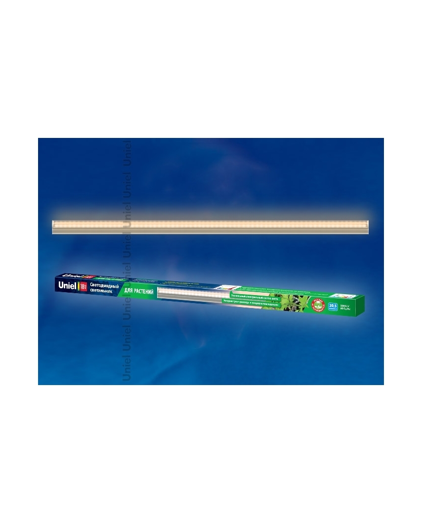 Uniel ULI-P10-18W/SPFR IP40 SILVER Светильник для растений светодиодный линейный, 550мм, выкл. на ко