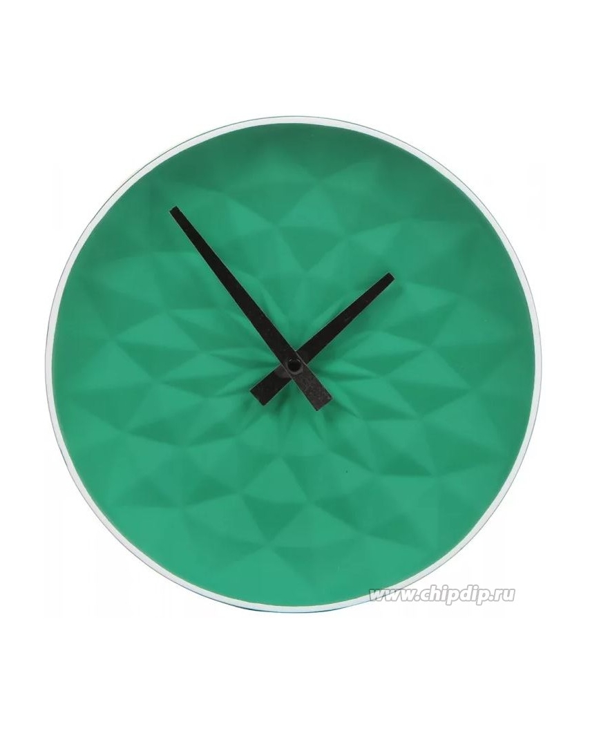 Apeyron Часы настенные керамические,круглые,размер 25,5*25,5*25,5 см, зеленые
