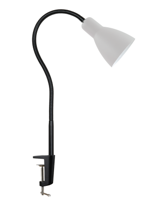 ARTSTYLE НТ-701 (W белый, настольный светильник на струбцине, цоколь Е27, 60Вт)