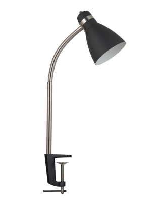 НТ-822 (B черный, настольный свет-к под лампу накаливания на струбцине, Е27, 60Вт, 220-240 В