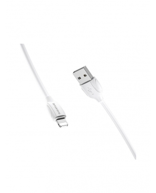 Borofone BX19 USB (m)-Lightning (m) 1.0м 2.4A силикон белый Кабель (1/648)