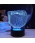 Camelion NL-401 "Роза" (Led наст. свет-к, 3Вт, RGB, USB) с эффектом объемного изображения
