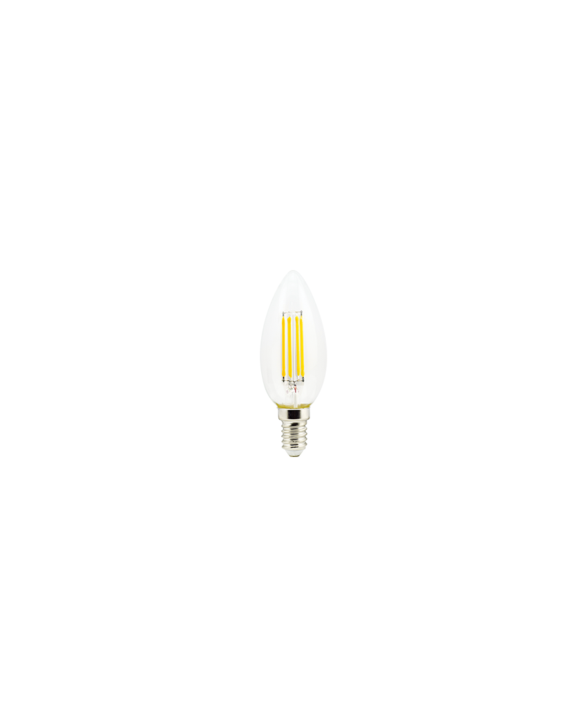 Ecola candle LED Premium 5,0W 220V E14 4000K 360° filament прозр