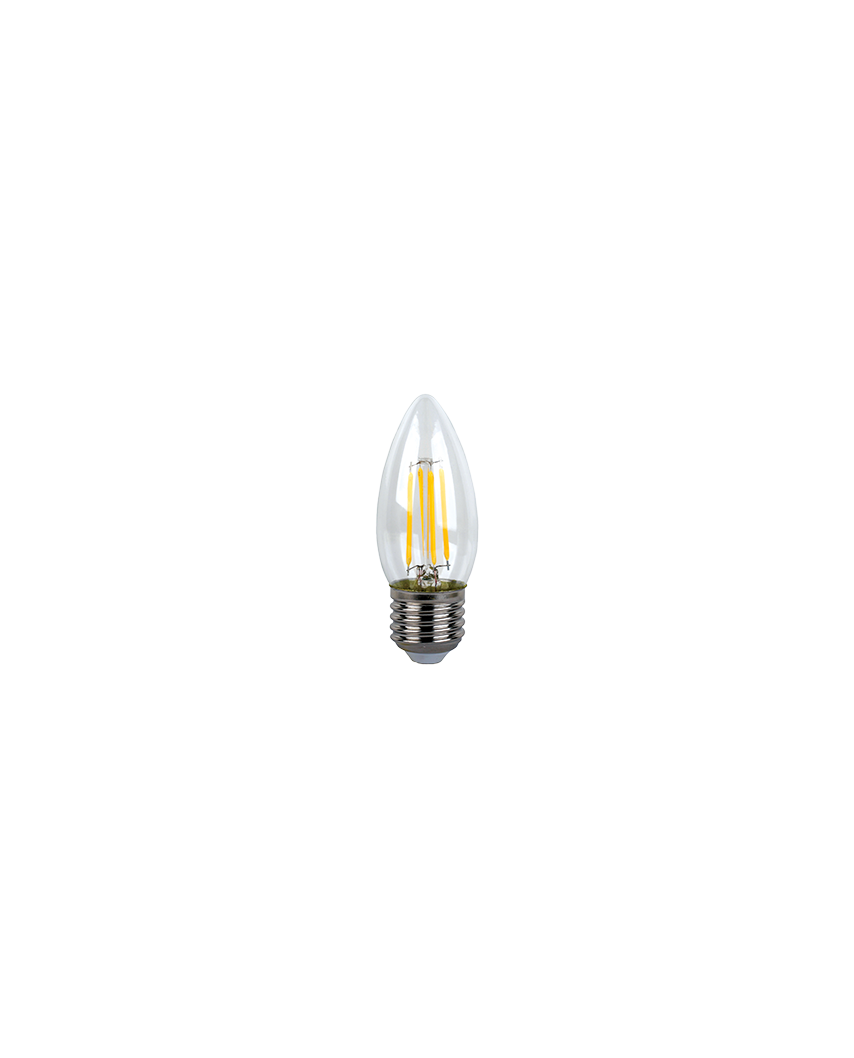 Ecola candle LED Premium 5,0W 220V E27 4000K 360° filament прозр