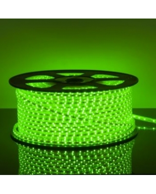 Ecola LED strip 220V STD 14,4W/m IP68 14x7 60Led/m Green зеленая лента 50м.